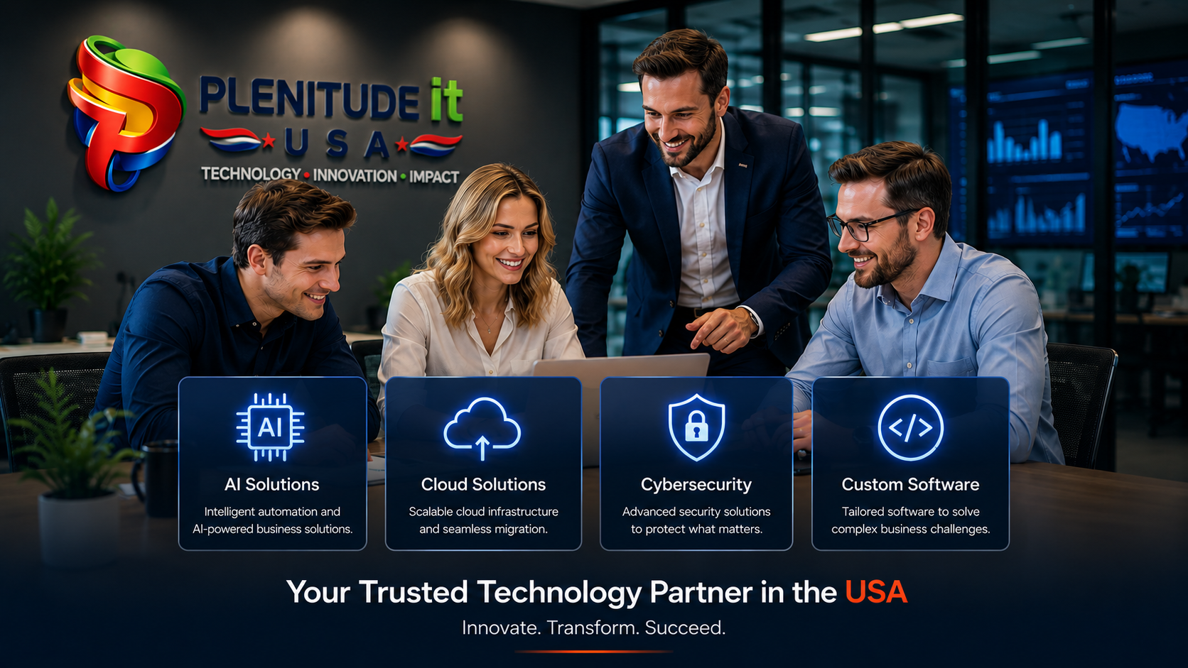 Innovative teamwork in Plenitude IT office